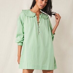 Free People Violette Mini Dress Green Mini size Xsmall